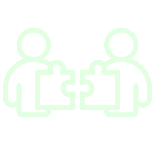 bonding icon in green