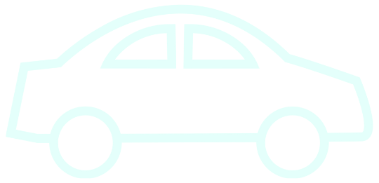 car icon for free parking in light blue