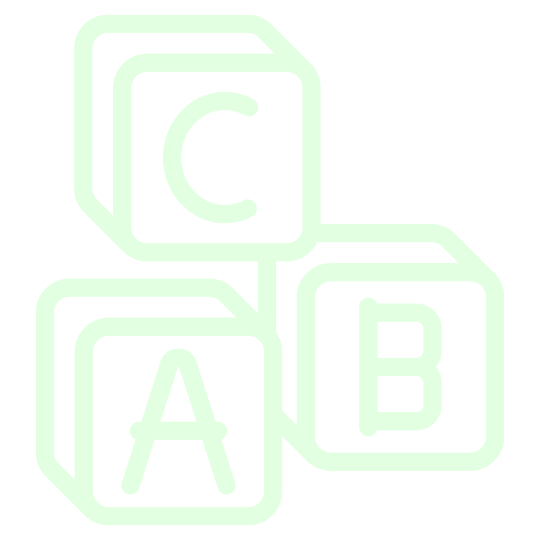 early learning icon in green