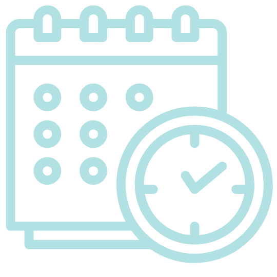 timetable icon in light blue